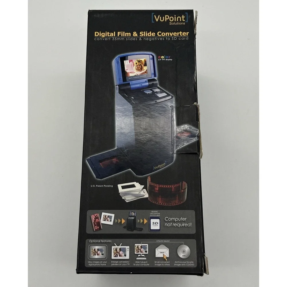 VuPoint Solutions Digital Film Slide Converter 35mm Negatives SD Card FC-C520-VP